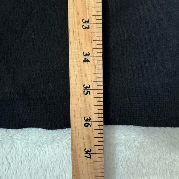 Ralph Lauren Black Knit Cotton-Blend Dress with Petal Sleeves - Picture 7 of 7